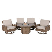 Bayfield 5 Piece Firepit Chat Group - The Great Escape