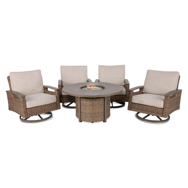 Bayfield 5 Piece Firepit Chat Group - The Great Escape