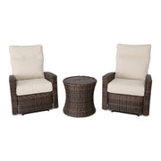 Arcadia 3 Piece Recliner Group Dark Brown - The Great Escape