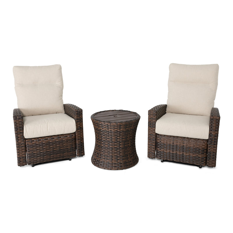 Arcadia 3 Piece Recliner Group Dark Brown - The Great Escape