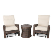 Arcadia 3 Piece Recliner Group Dark Brown - The Great Escape