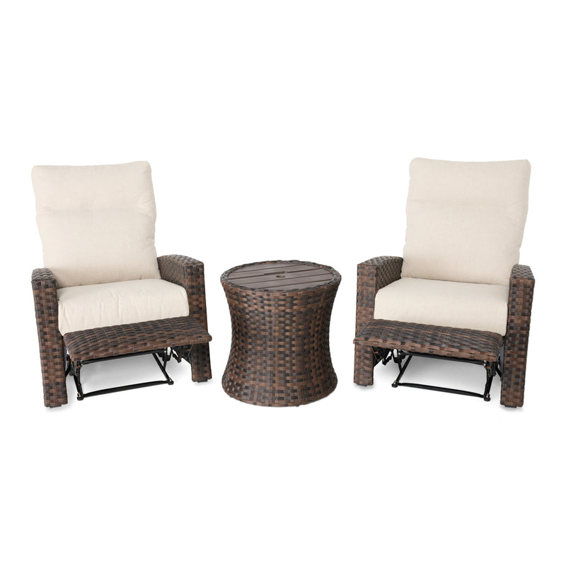 Arcadia 3 Piece Recliner Group Dark Brown - The Great Escape