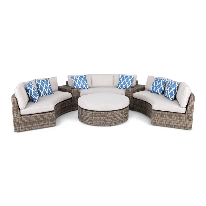 Cayden 6 Piece Curved Sectional Group - The Great Escape