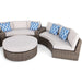 Cayden 6 Piece Curved Sectional Group - The Great Escape