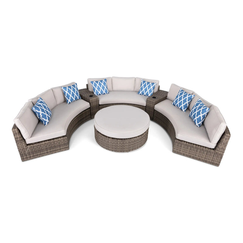 Cayden 6 Piece Curved Sectional Group - The Great Escape