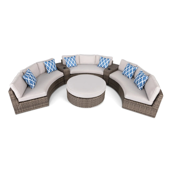 Cayden 6 Piece Curved Sectional Group - The Great Escape
