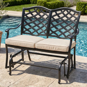 Hanley Cast Double Glider W/ Cushion - The Great Escape