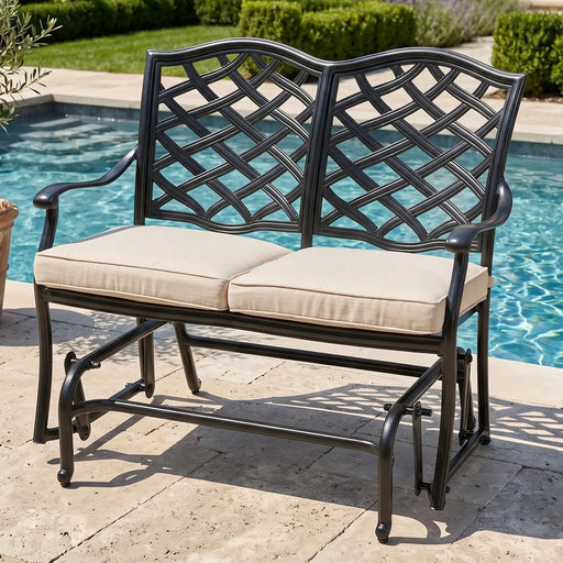 Hanley Cast Double Glider W/ Cushion - The Great Escape