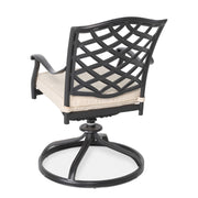Hanley Cast Swivel Rocker W/ Flax Cushion - The Great Escape