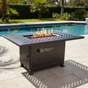 38" X 56" Grand Terrace Fire Table W/ Lid - The Great Escape