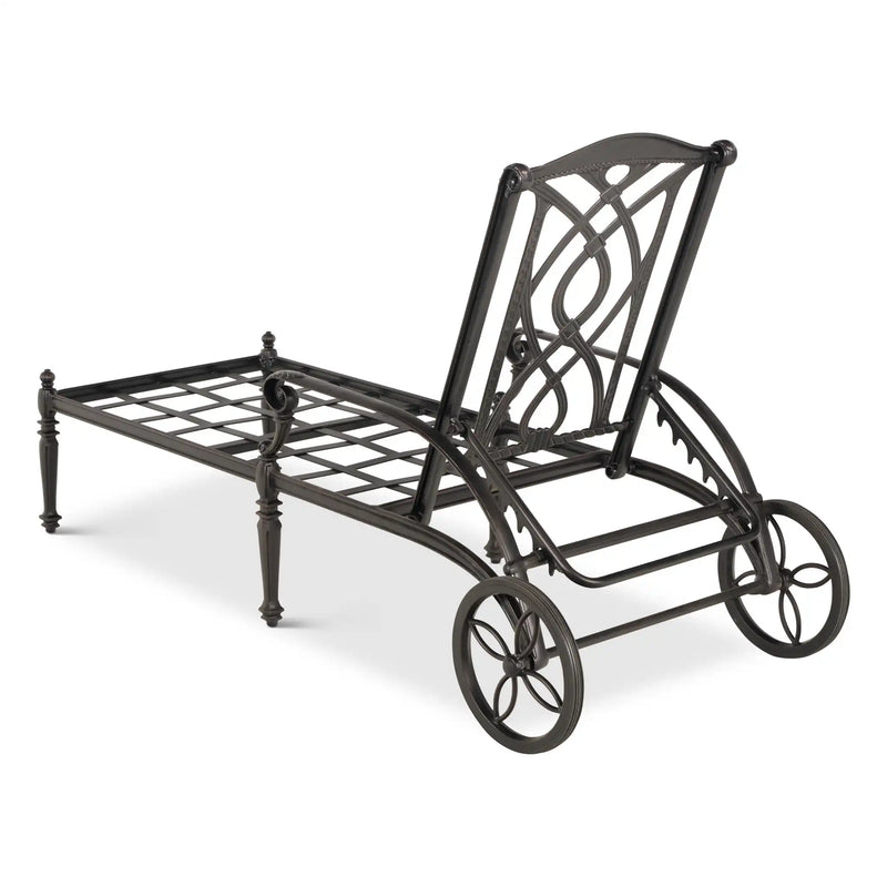 Grand Terrace Cast Chaise W/ Cushion - The Great Escape