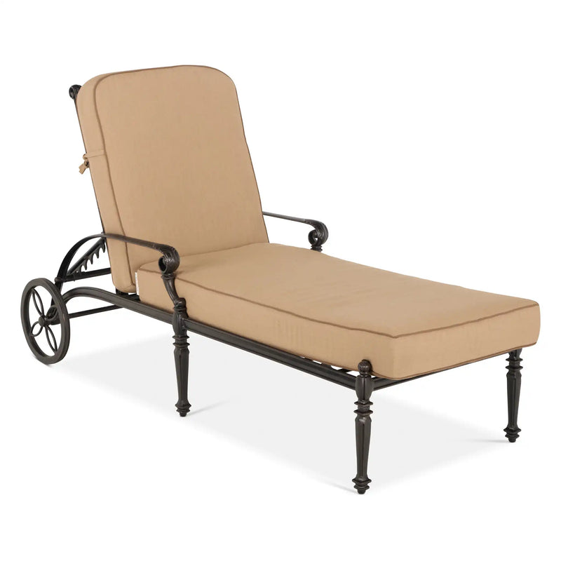 Grand Terrace Cast Chaise W/ Cushion - The Great Escape