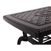 Grand Terrace 21x42 Inch Rectangle Cast Coffee Table - The Great Escape