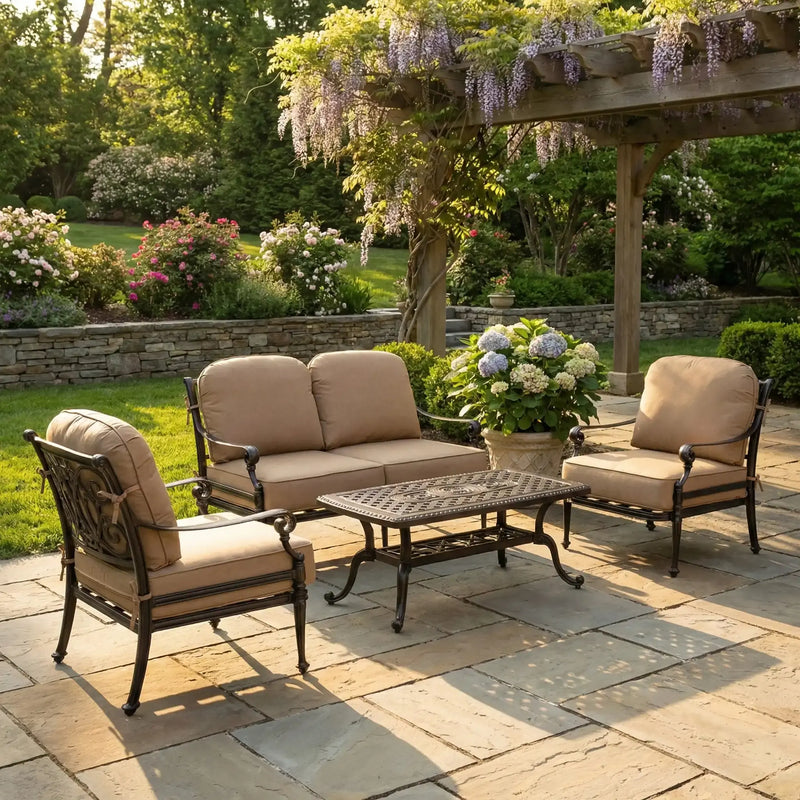 Grand Terrace 4 Piece Loveseat Collection - The Great Escape