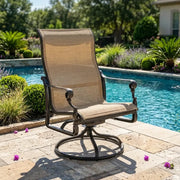 Grand Terrace Sling Swivel Rocker - The Great Escape