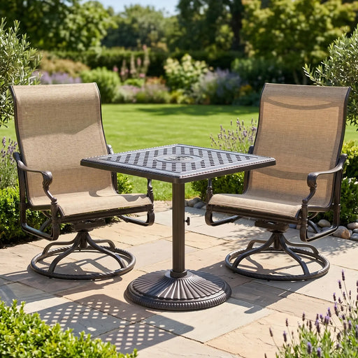 Grand Terrace Sling Swivel Rocker - The Great Escape