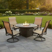 Grand Terrace 5 Piece Firepit Chat Group - The Great Escape