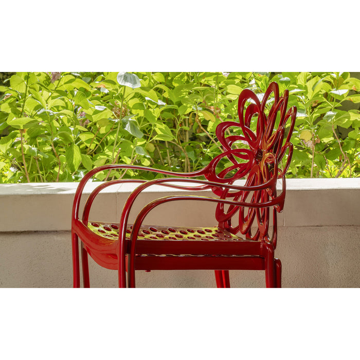 Picture of Lotus Stackable Cafe Chair in Ruby