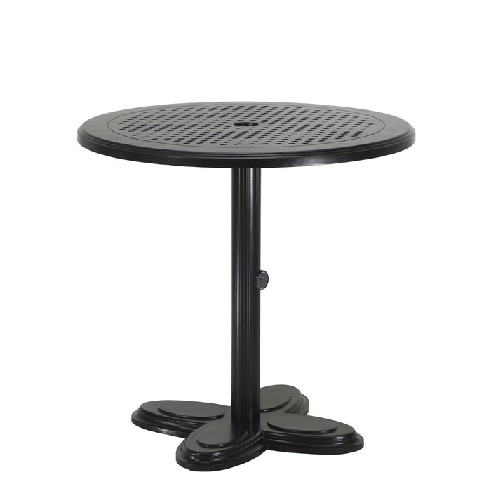 Picture of Lotus 30" Round Pedestal Table, Dining height, in Black