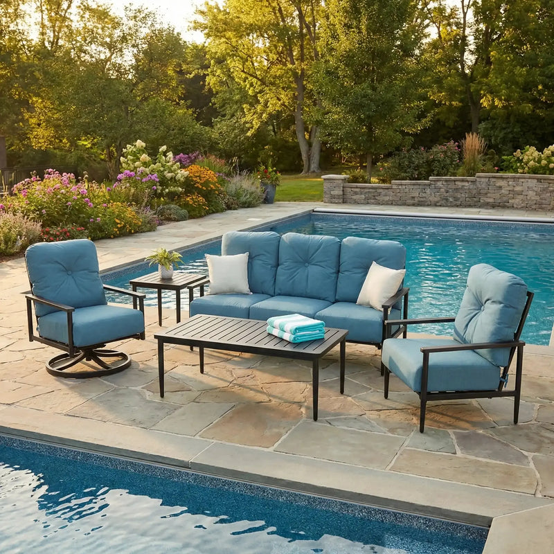 Brayden 5 Piece Sofa Group - The Great Escape