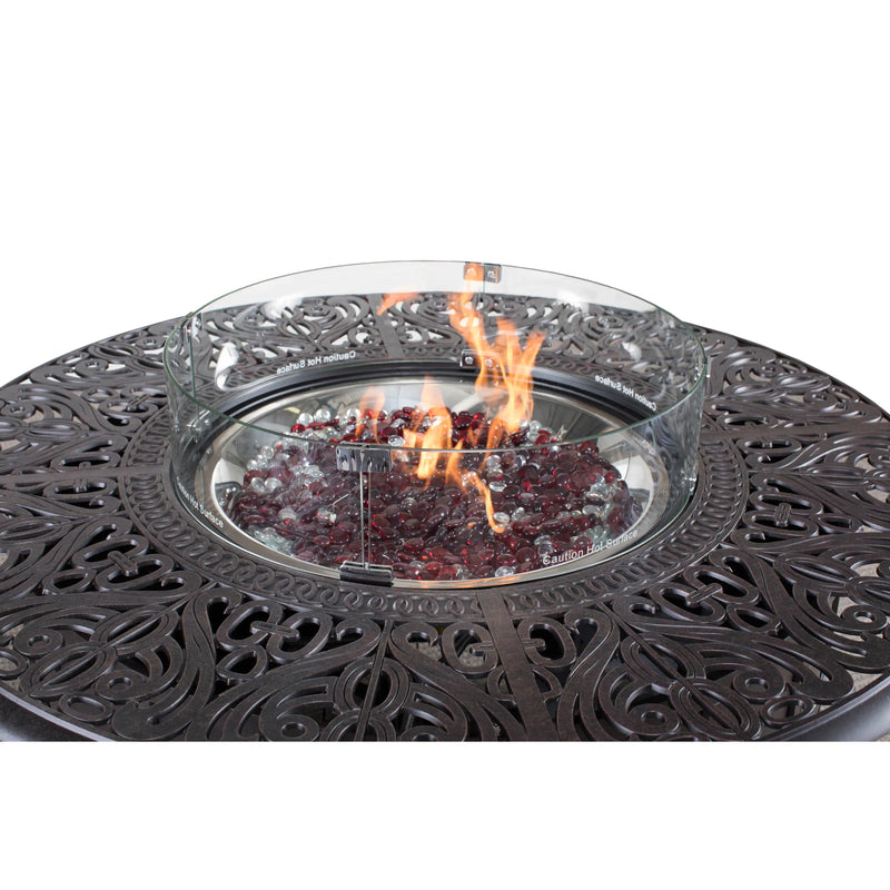 48" Tuscany Fire Table W/ Lid - The Great Escape