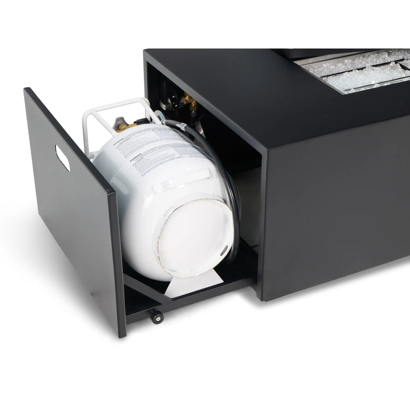 25"x48" MOD Black Fire Table W/ Lid - The Great Escape