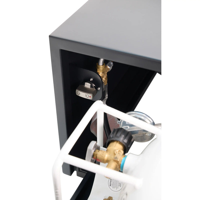 25"x48" MOD Black Fire Table W/ Lid - The Great Escape