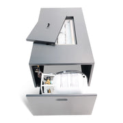 25"x48" MOD Black Fire Table W/ Lid - The Great Escape