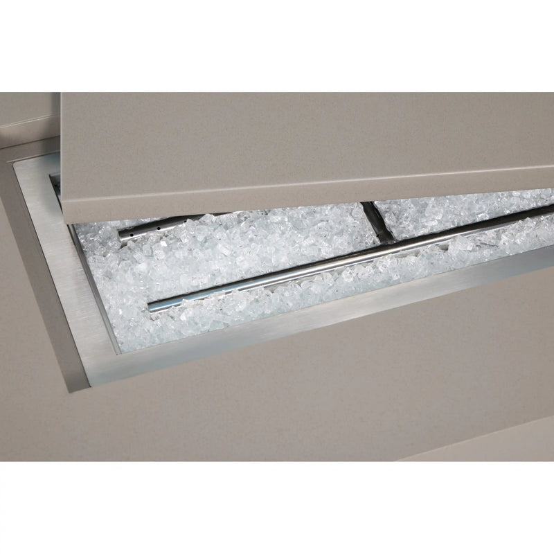 25"x48" MOD Faux Concrete Fire Table W/ Lid - The Great Escape