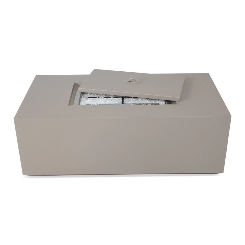 25"x48" MOD Faux Concrete Fire Table W/ Lid - The Great Escape