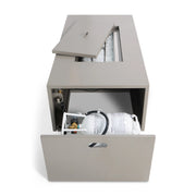 25"x48" MOD Faux Concrete Fire Table W/ Lid - The Great Escape