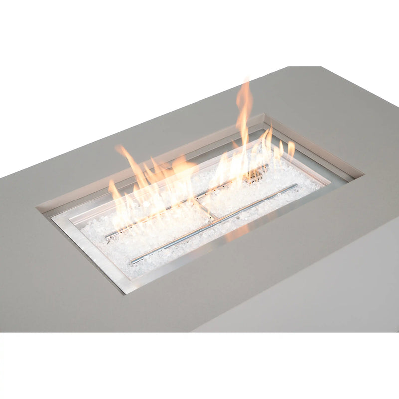 25"x48" MOD Faux Concrete Fire Table W/ Lid - The Great Escape