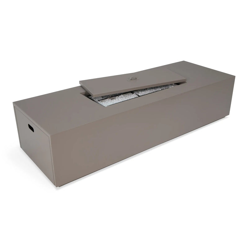 25"x72" MOD Faux Concrete Fire Table W/ Lid - The Great Escape