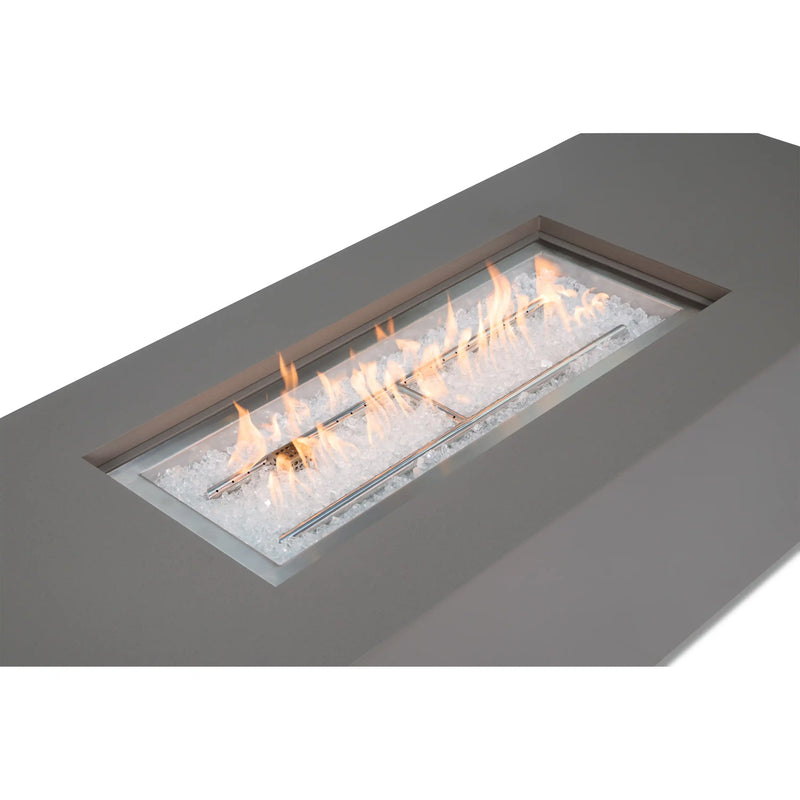 25"x72" MOD Faux Concrete Fire Table W/ Lid - The Great Escape