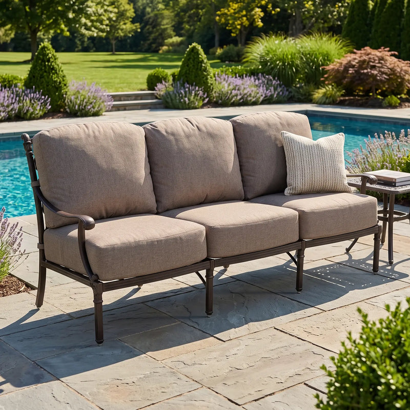 Grand Tuscany Cushioned Sofa Cast Shale - The Great Escape