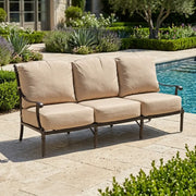 Grand Tuscany Cushioned Sofa Spectrum Sand - The Great Escape