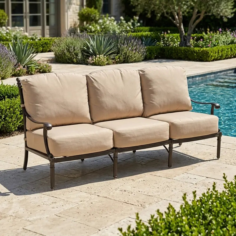 Grand Tuscany Cushioned Sofa Spectrum Sand - The Great Escape
