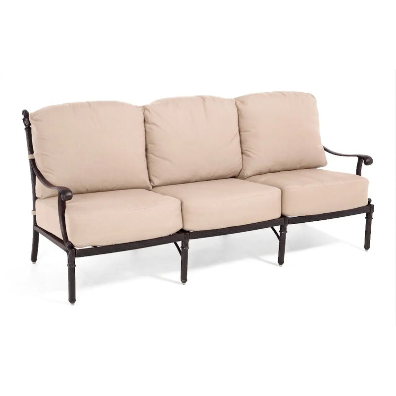Grand Tuscany Cushioned Sofa - Spectrum Sand - The Great Escape