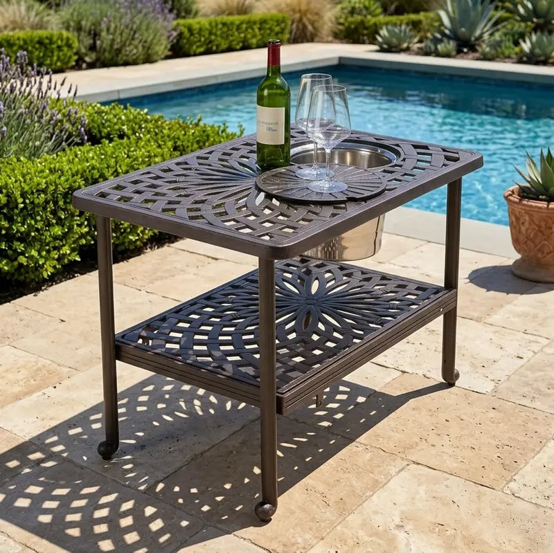 Mayfair Sectional Table With Ice Bucket - The Great Escape
