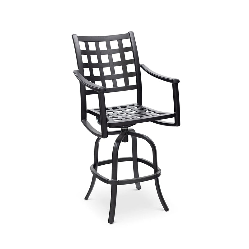 Stratford Black Swivel Barstool - The Great Escape