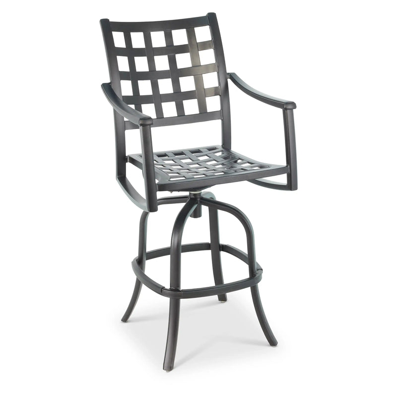 Stratford Black Swivel Barstool - The Great Escape