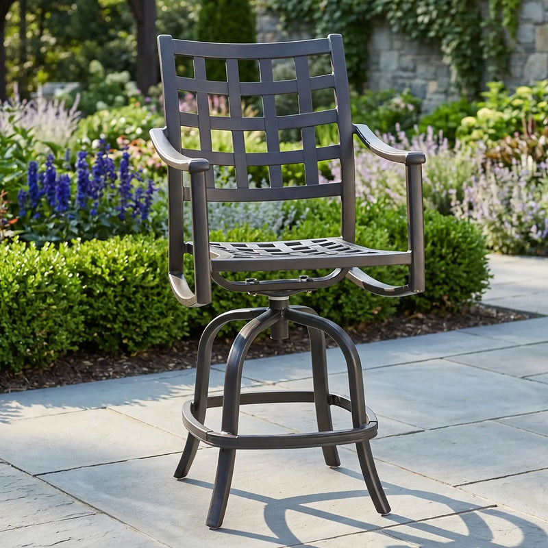 Stratford Swivel Counter Height Stool - The Great Escape
