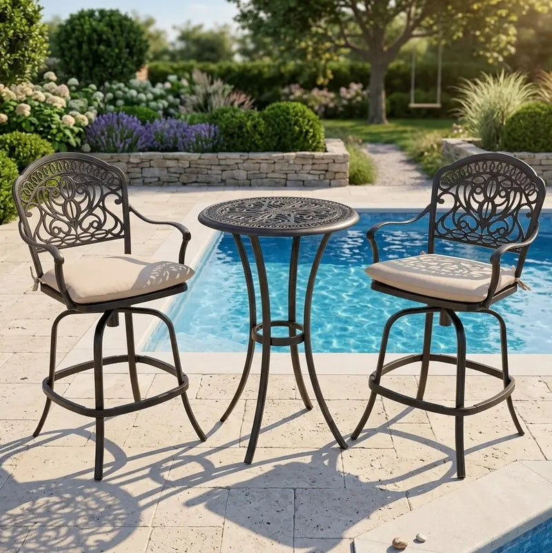 Tuscany 3 Piece Bar Height Bistro Group - The Great Escape