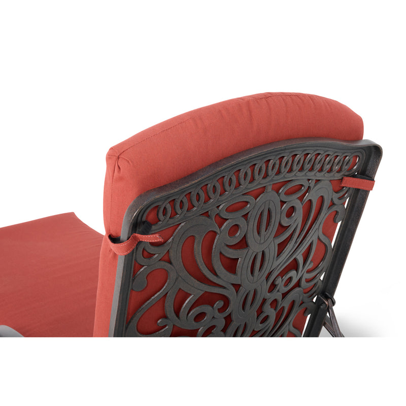 Tuscany Chaise Lounge W/ Cushion in Canvas Henna - The Great Escape