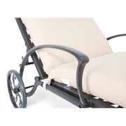 Tuscany Chaise Lounge W/ Cushion in Spectrum Sand - The Great Escape