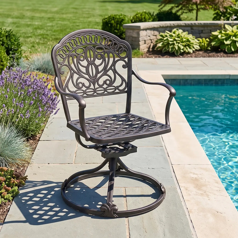 Tuscany Cast Swivel Rocker - The Great Escape
