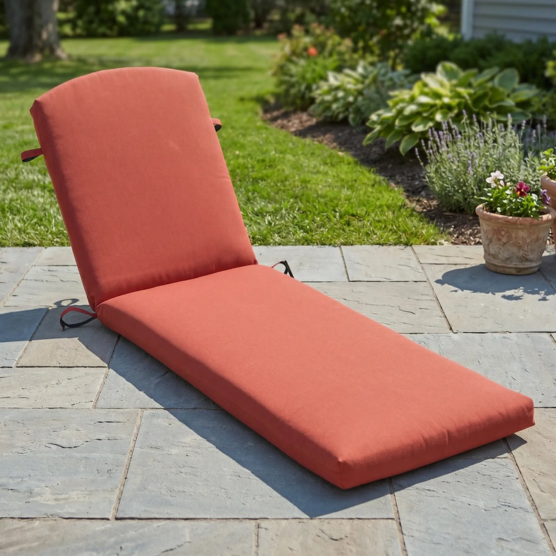 Tuscany Canvas Henna Chaise Lounge Cushion - The Great Escape