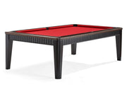 8' Brunswick The Henderson Pool Table Matte Black/Walnut Rail - The Great Escape