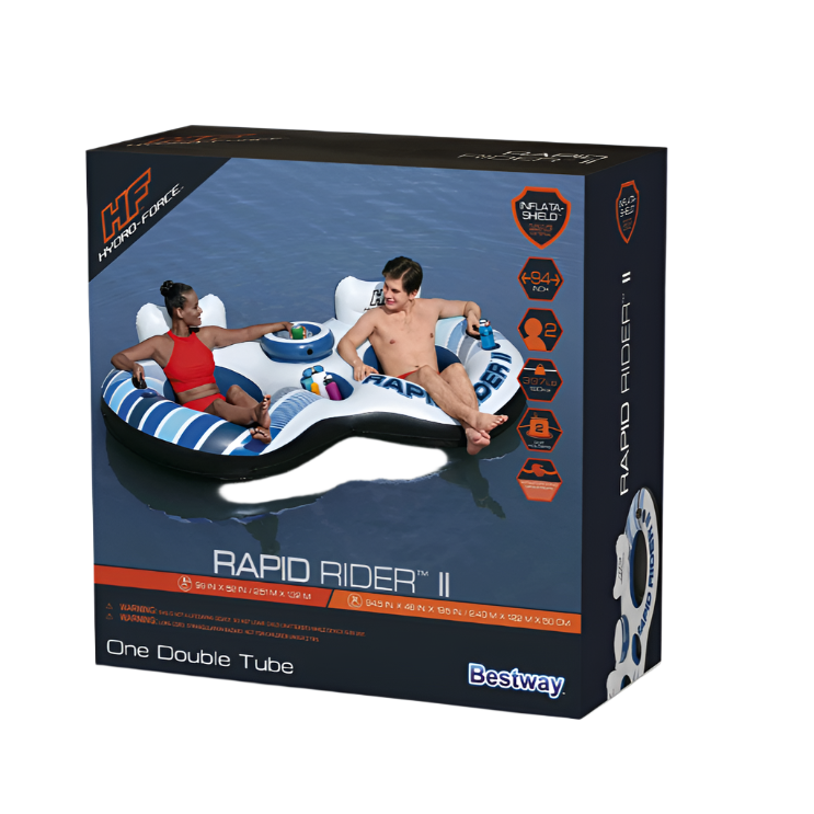 Hydro-Force Rapid Inflatable Rider Double Tube - The Great Escape