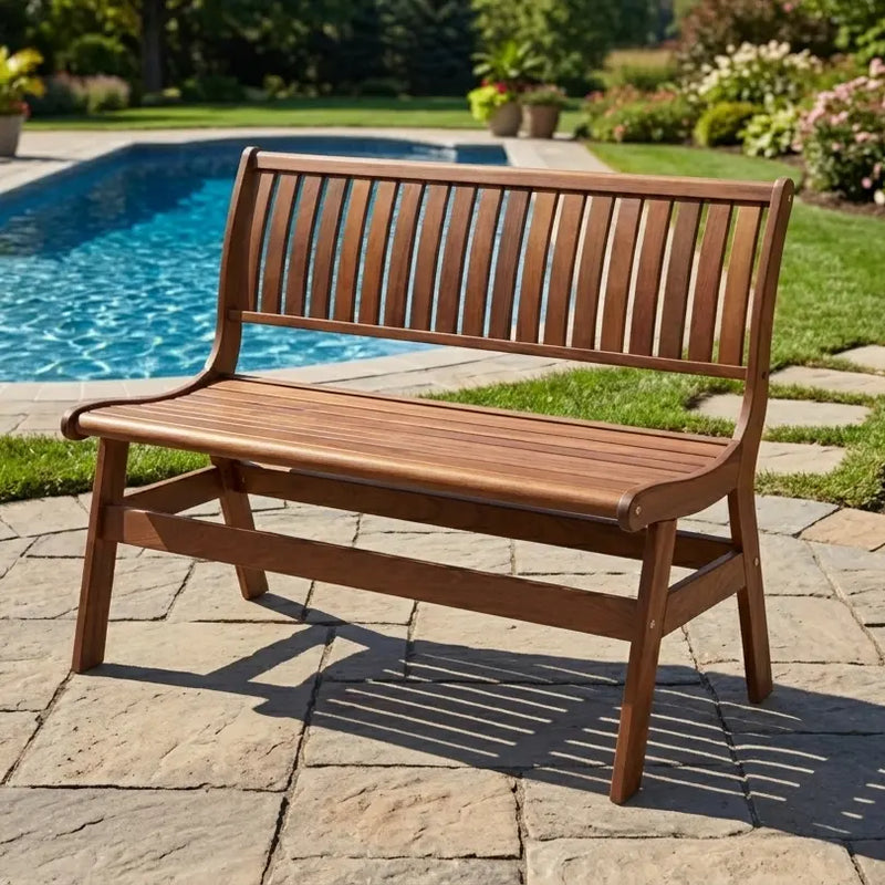 Amber Bench with Back - The Great Escape